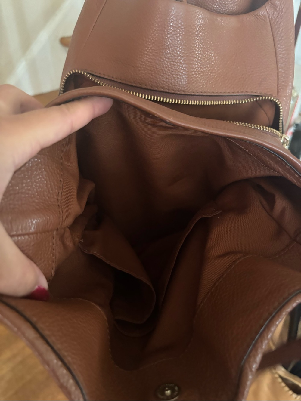 Coach Brown Pebbled Leather Shoulder Hobo - Picture 5 of 8